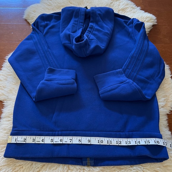 Adidas Blue Full Zip Sweatshirt. Size Small - Picture 5 of 6